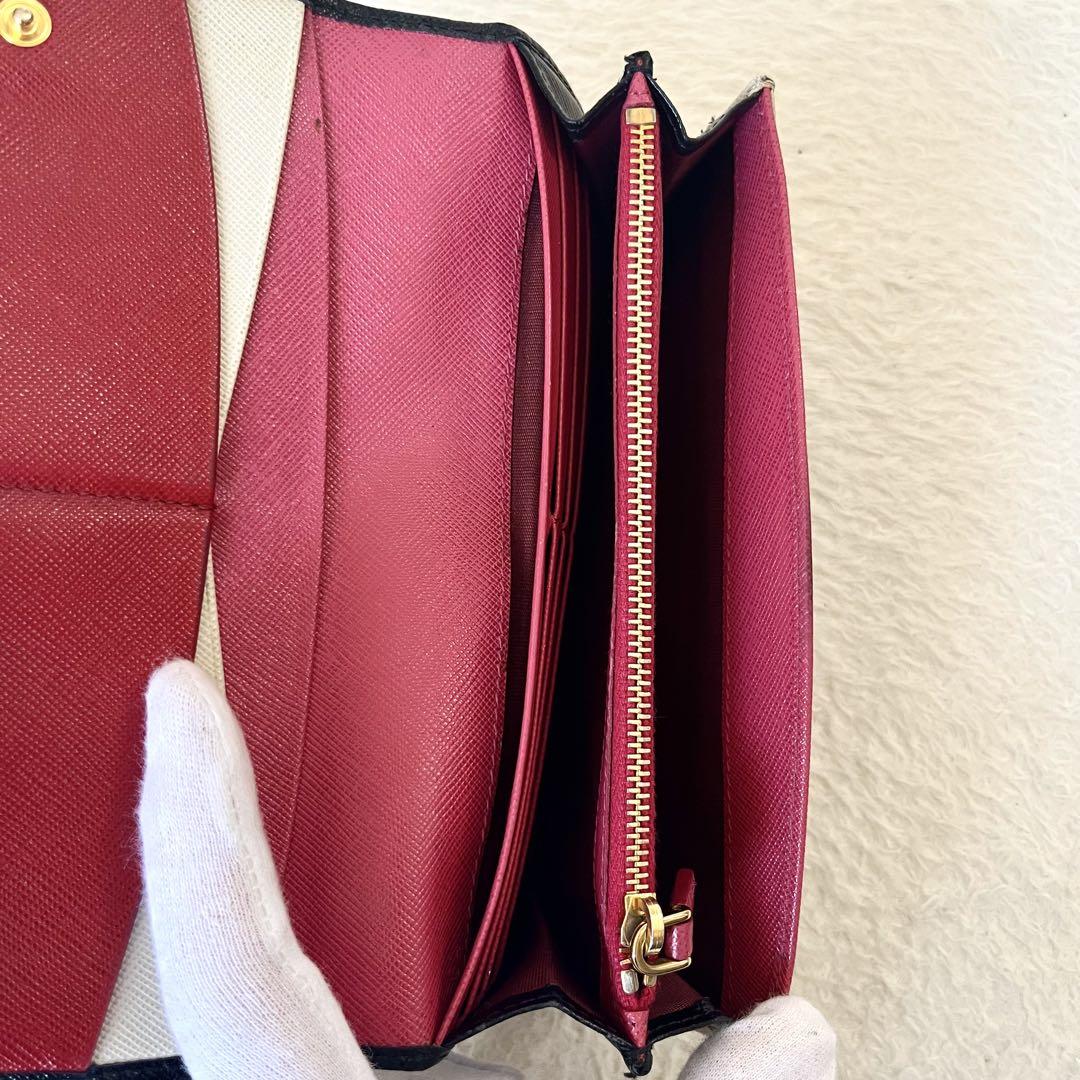 PRAD プラダ 長財布 サフィアーノレザー ウォレット 男女兼用