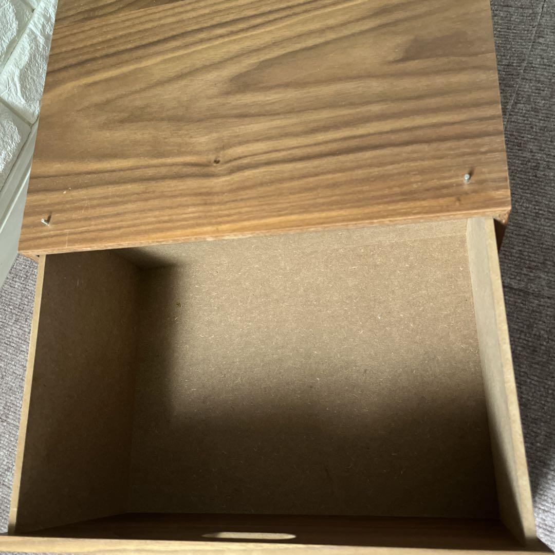 無印良品スタッキングチェスト　ウォールナット材