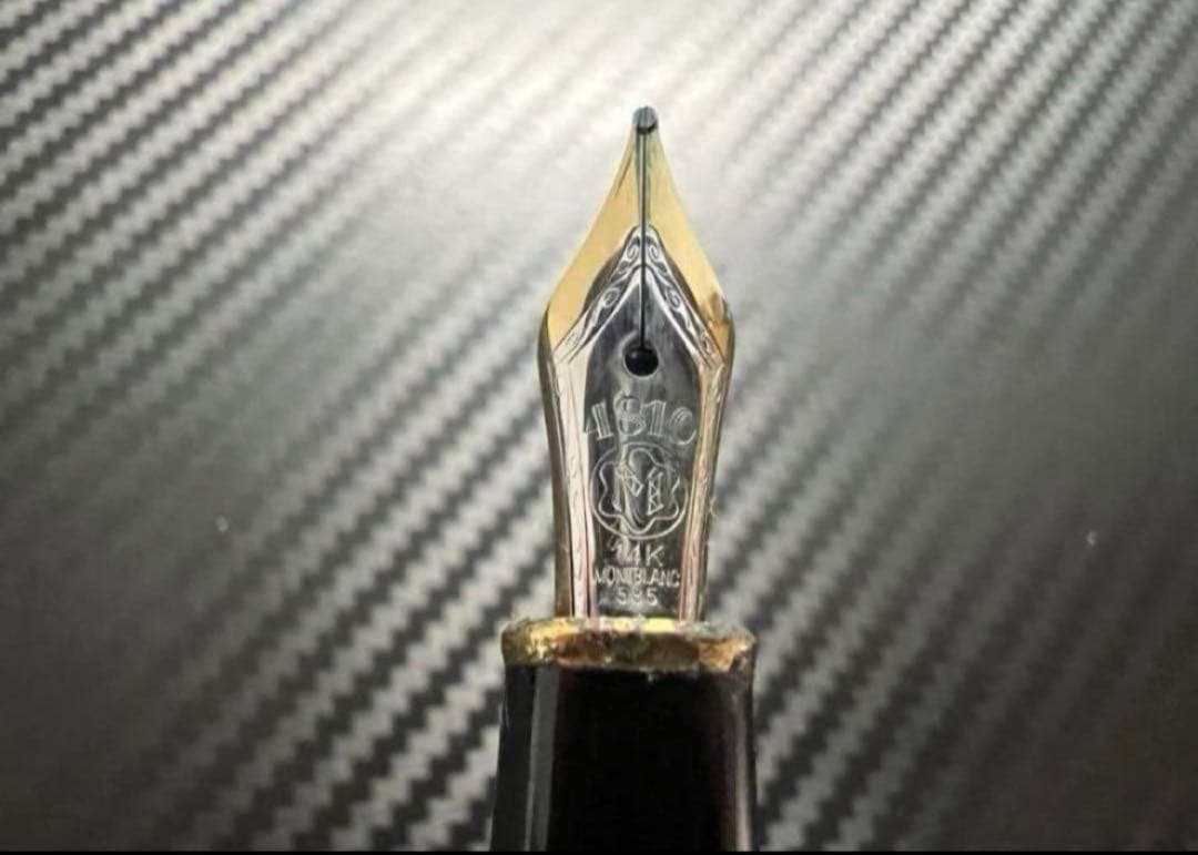 モンブラン 144 万年筆 ブラック 全金 EF 14金ニブ MONTBLANC（筆記具、時計） MONTBLANC モンブラン マイ