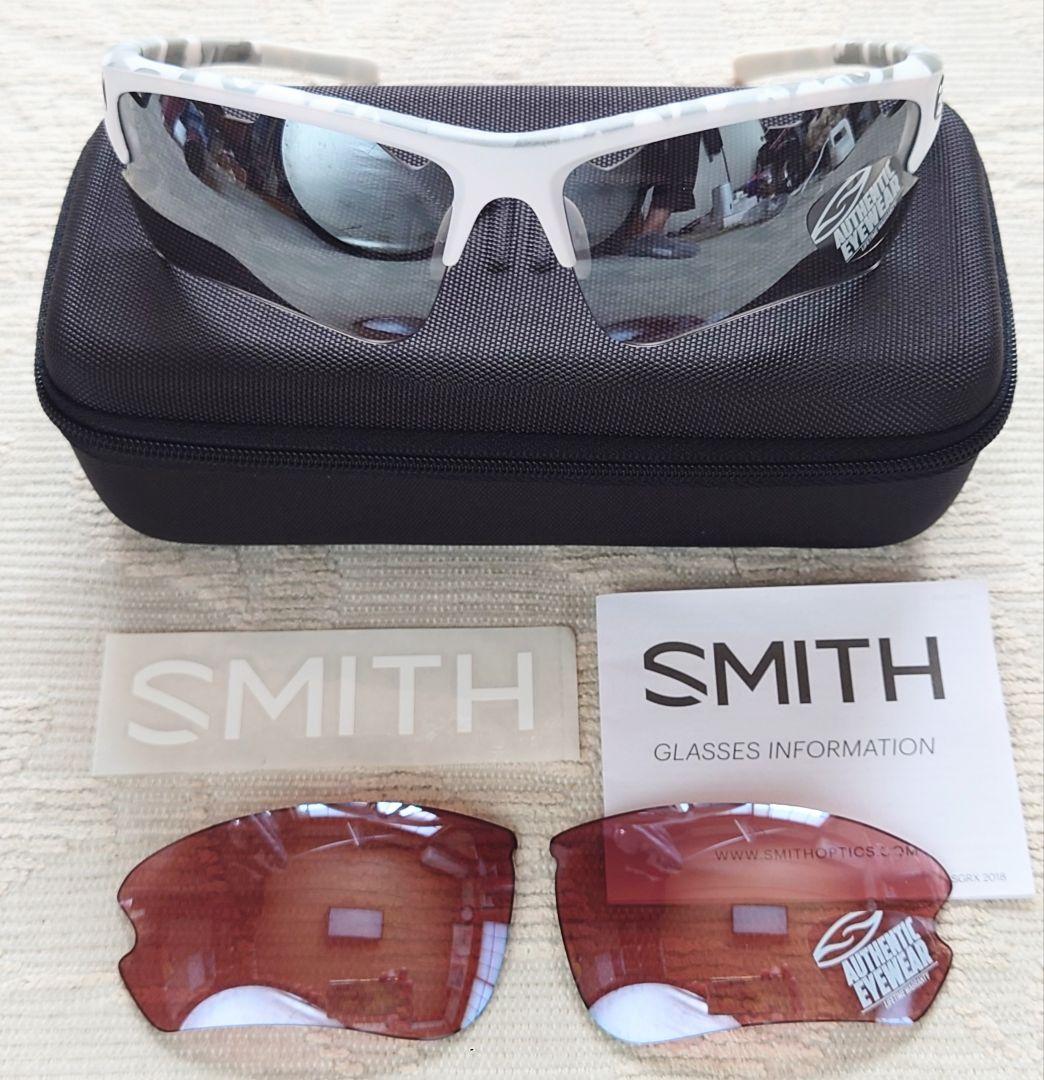 SMITH サングラス 替えレンズ付き ジョギング スポーツ ケース
