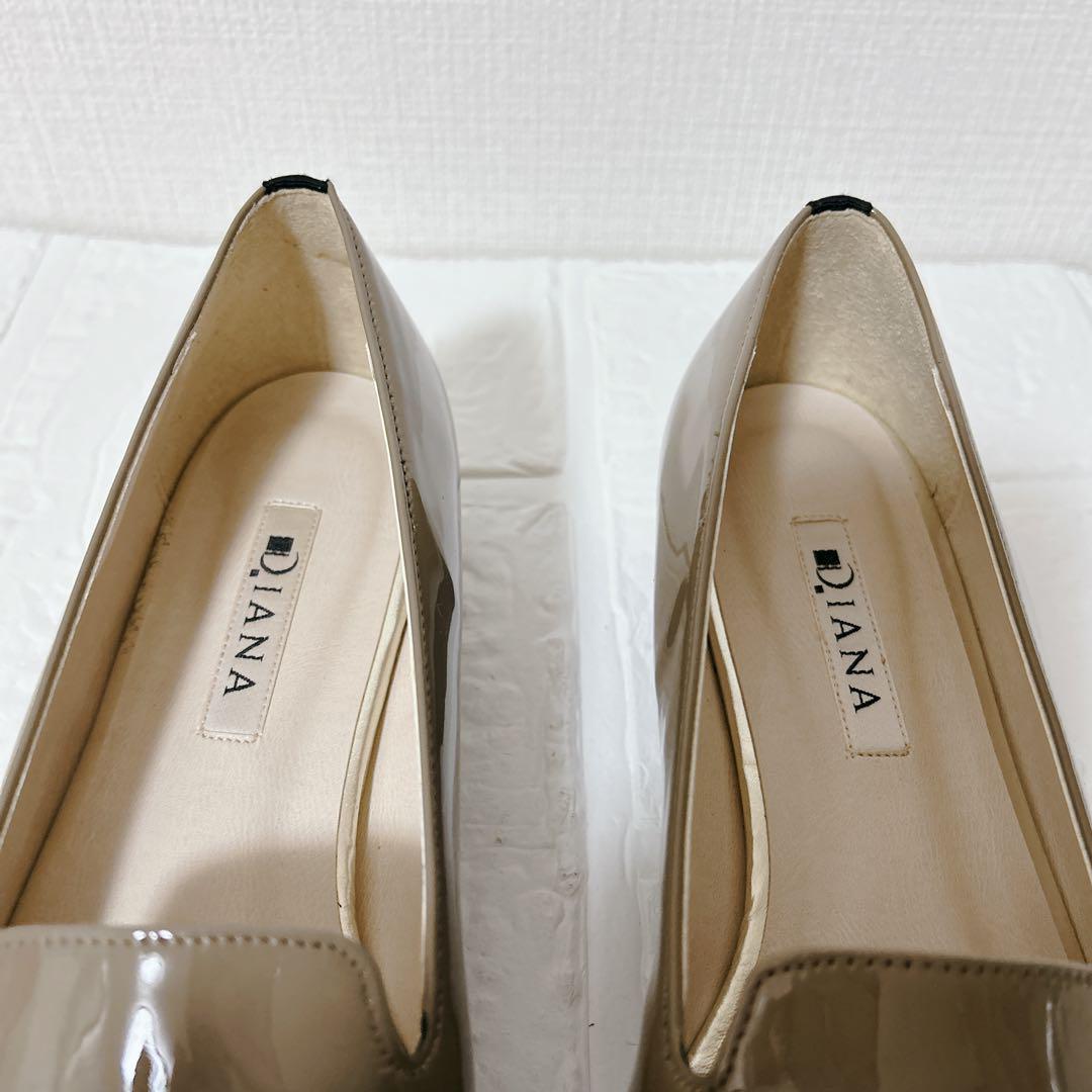 ✨未使用級【DIANA】（23.5）オペラシューズ　エナメル　リボン