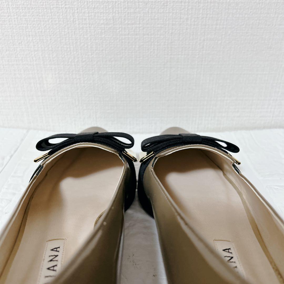 ✨未使用級【DIANA】（23.5）オペラシューズ　エナメル　リボン