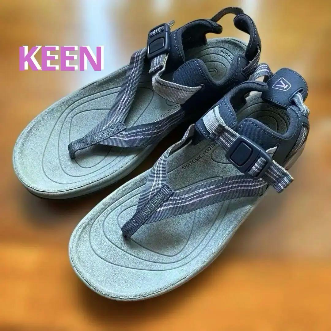 Keen グレー×ピンク　スポーツサンダル　ビーチサンダル　23.5㎝　美品
