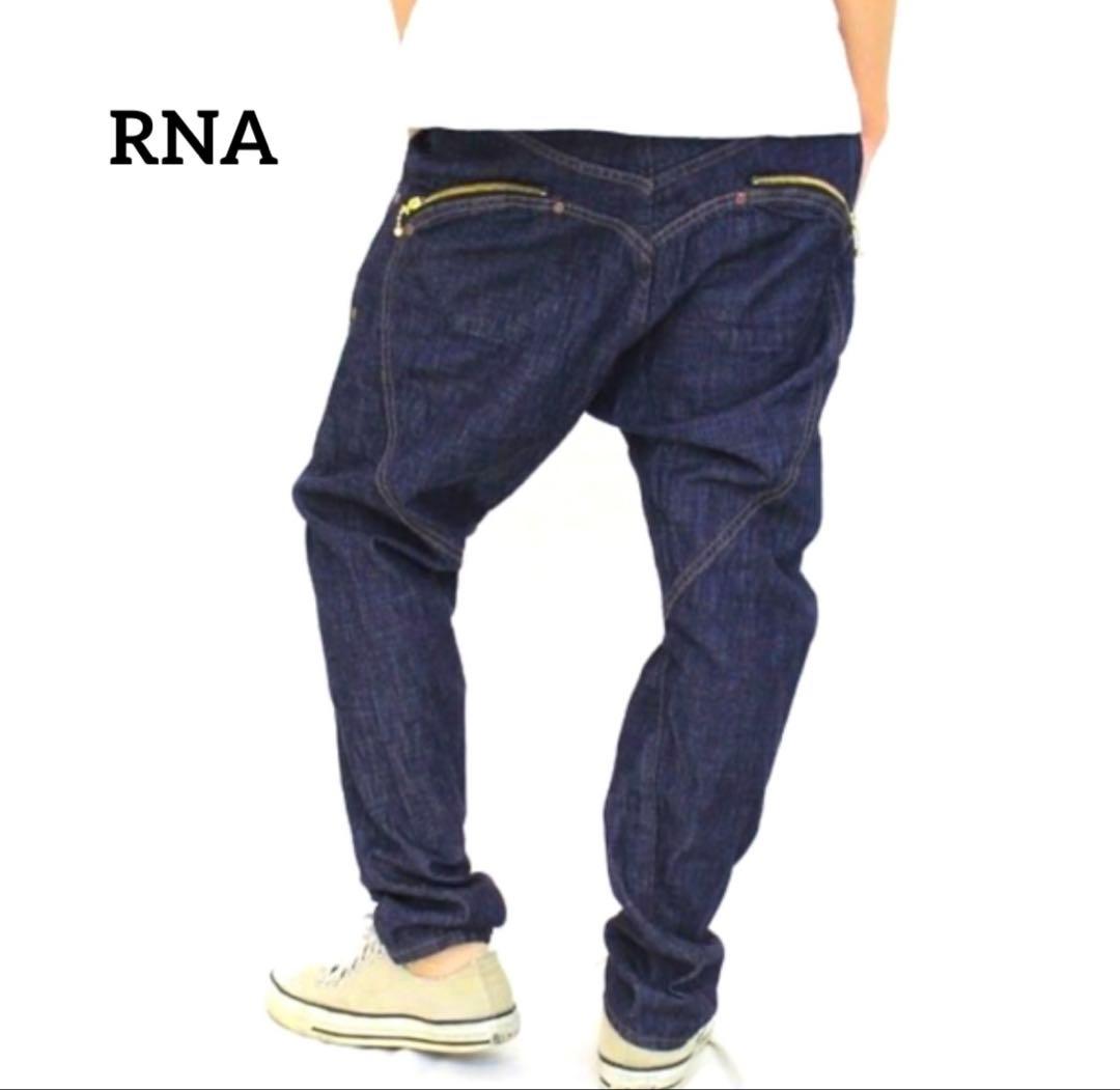 RNA バックハートデニム　サルエルパンツ　ハートデニム　アメカジ