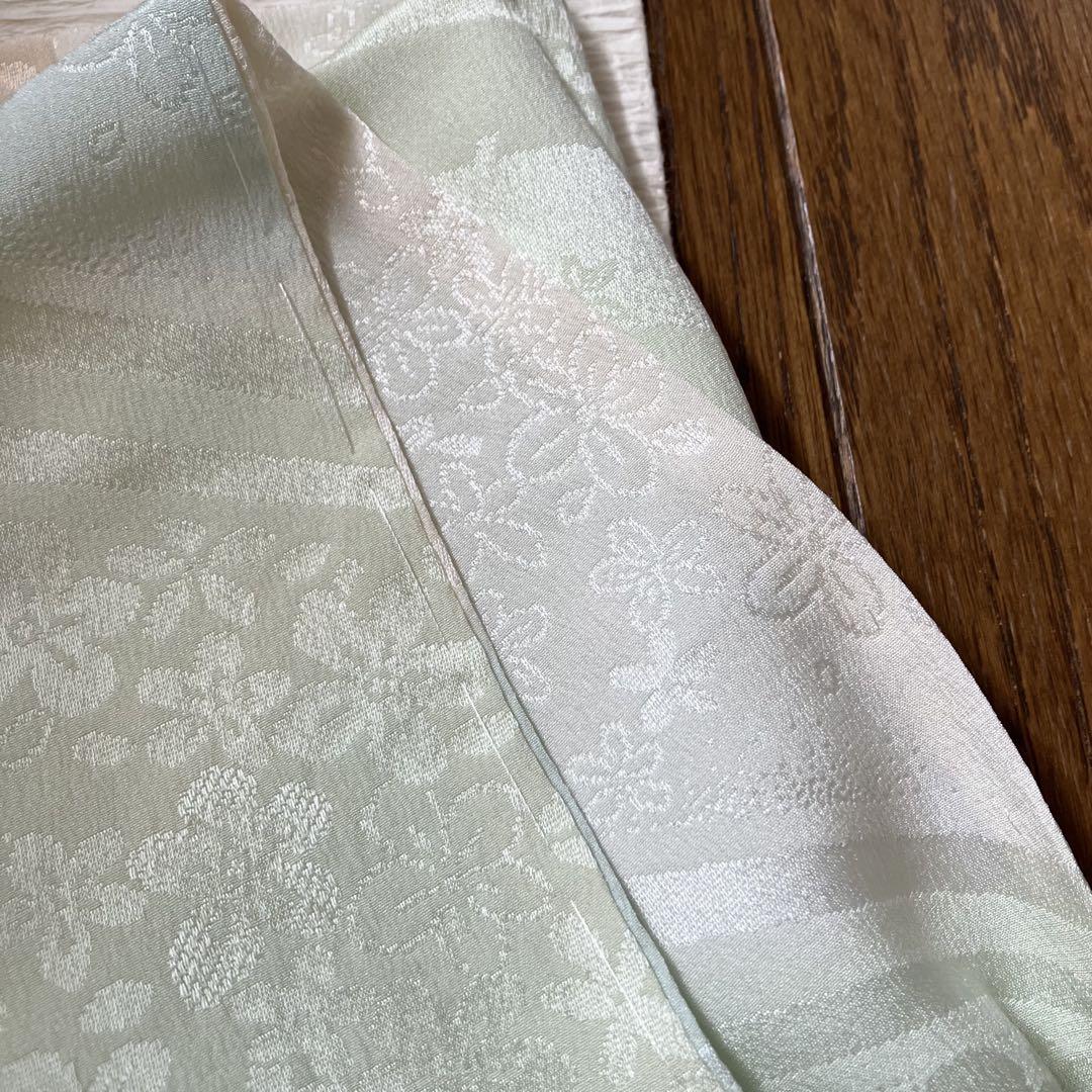 【美品】長襦袢　袷　正絹　桜模様　グラデーション 美品 半衿付き正絹長襦袢 桜文様淡色ぼかし無双仕立て - メルカリ
