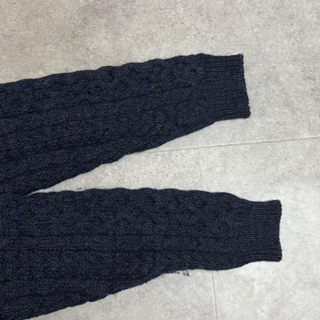 80s L.L.Bean ネイビー ニット カーディガン ウール フェード 80s L.L.Bean ネイビー ニット カーディガン ウール フェード