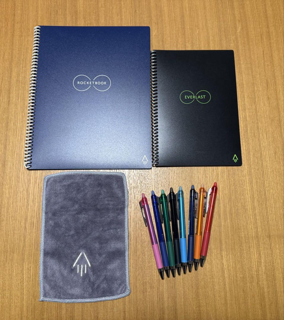 Rocketbook 2冊　フリクションボールペン付　半永久 スマートノート
