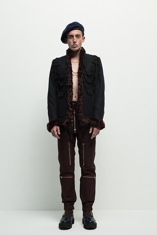 the soloist 16AW 宮下愛用 レザーパイピング ベレー帽 ブラック