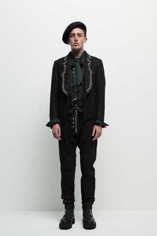 the soloist 16AW 宮下愛用 レザーパイピング ベレー帽 ブラック