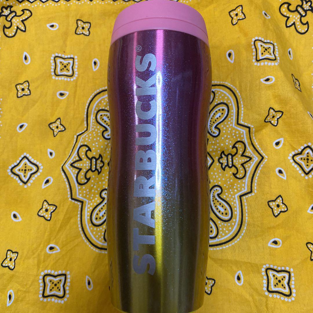 Starbucks ステンレスボトル ピンクパッションラメ 355ml