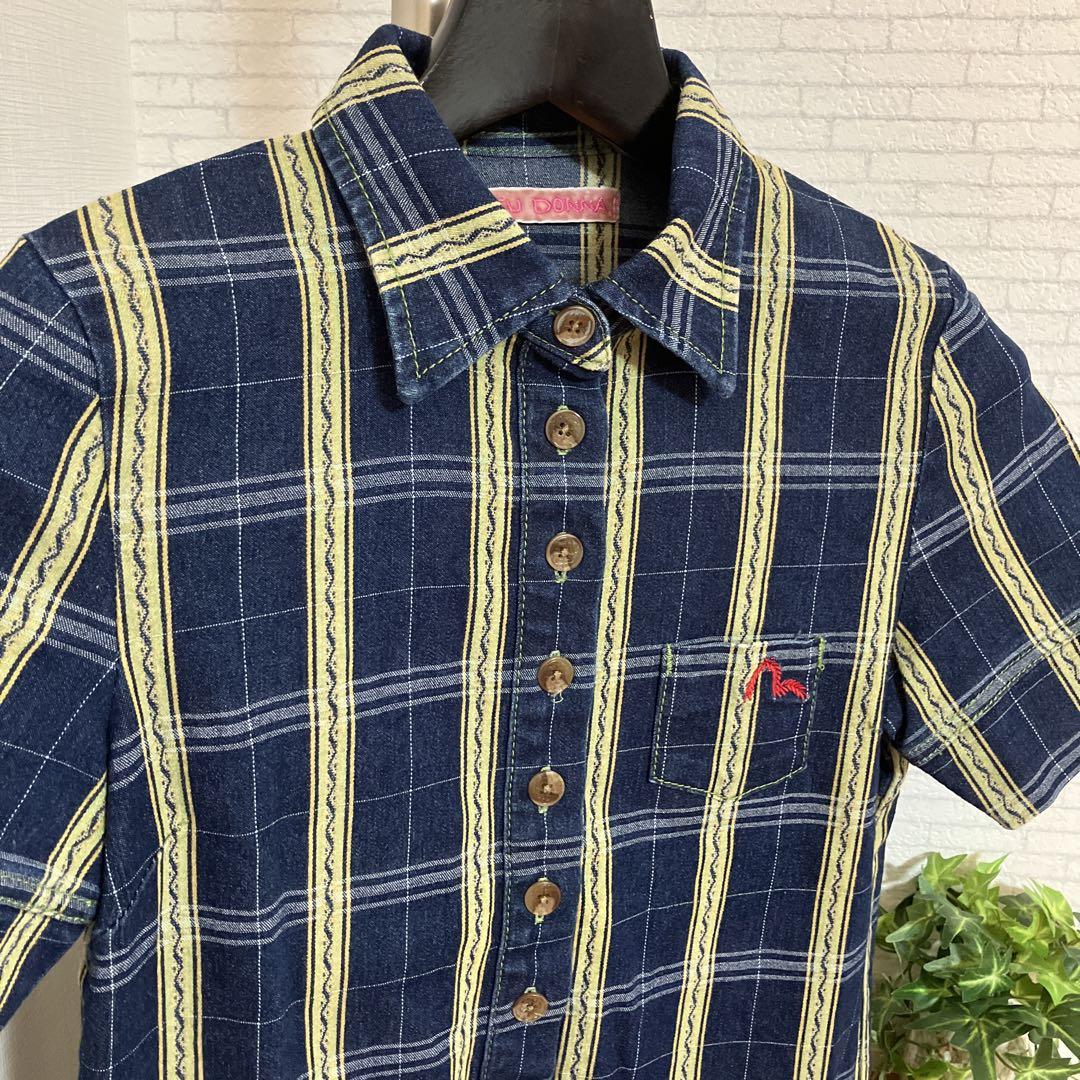 EVISU DONNA ワンピース　デニム　チェック　エヴィス