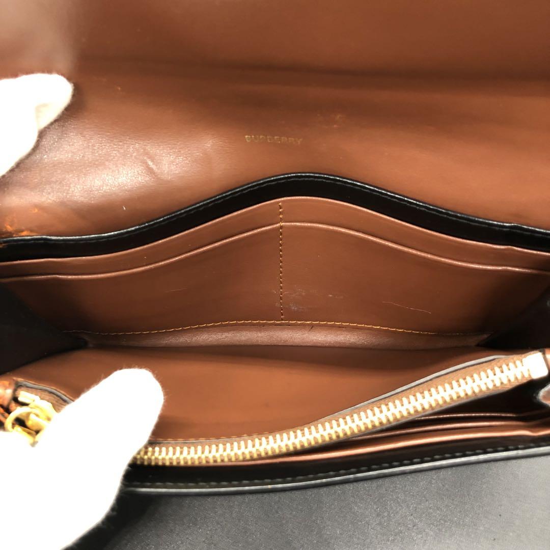 BURBERRY バーバリー 長財布 モノグラム TB ストライプ レザー