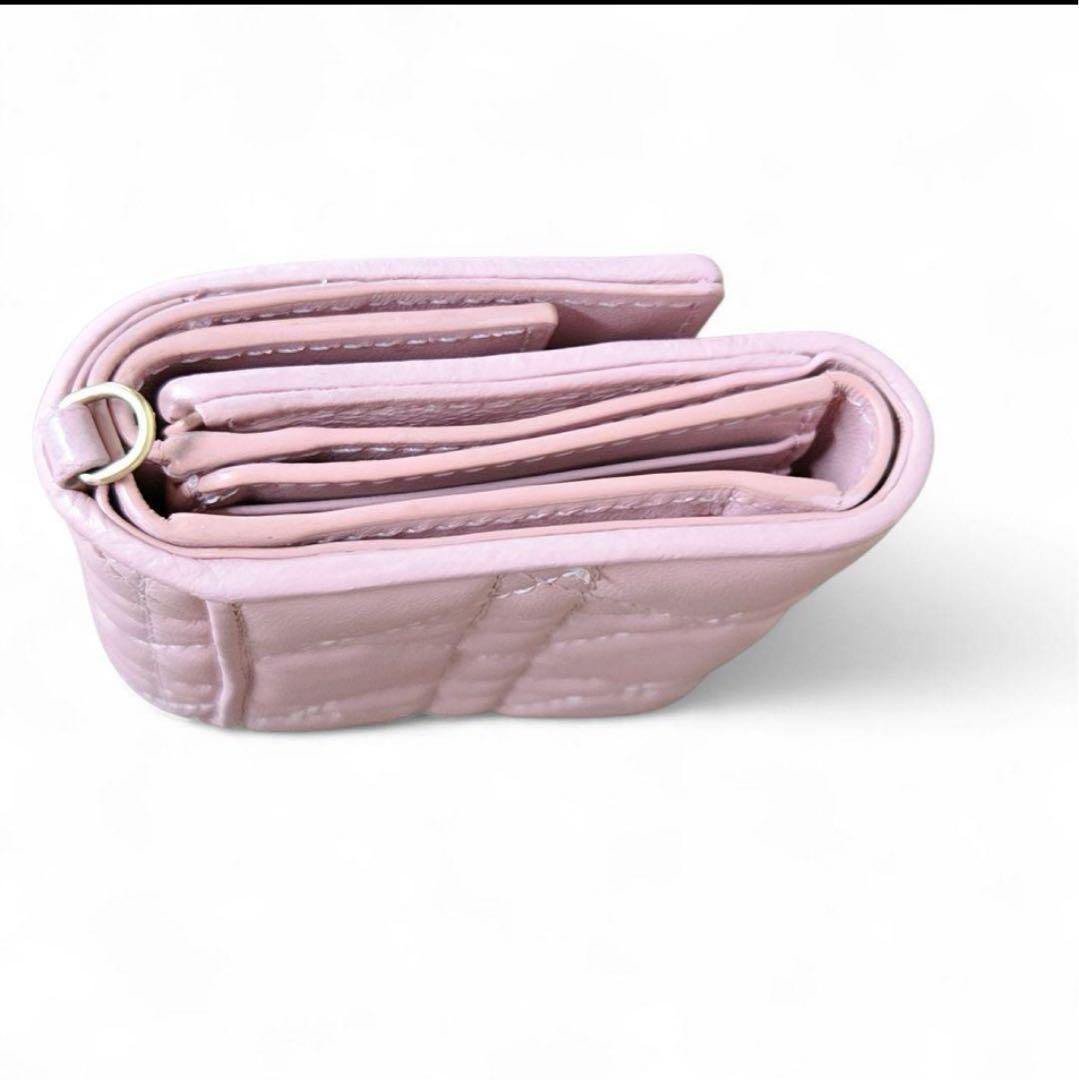 Dior カナージュ ロータスウォレット コンパクトウォレット くすみピンク ディオール カナージュ レディディオールロータスウォレット