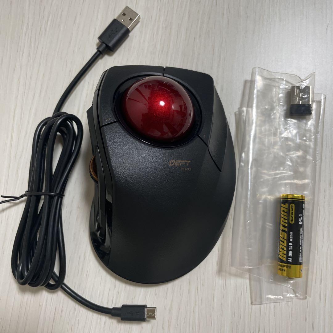 美品 ELECOM DEFT PRO人差し指タイプトラックボールM-DPT1MR