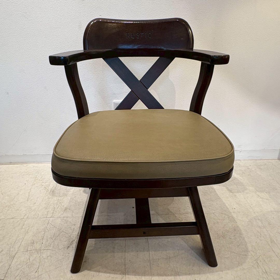 カリモク ダイニングチェア 回転椅子 RUSTIC レトロヴィンテージ 3/6 カリモク ダイニングチェア 回転椅子 RUSTIC レトロヴィンテージ 3/6