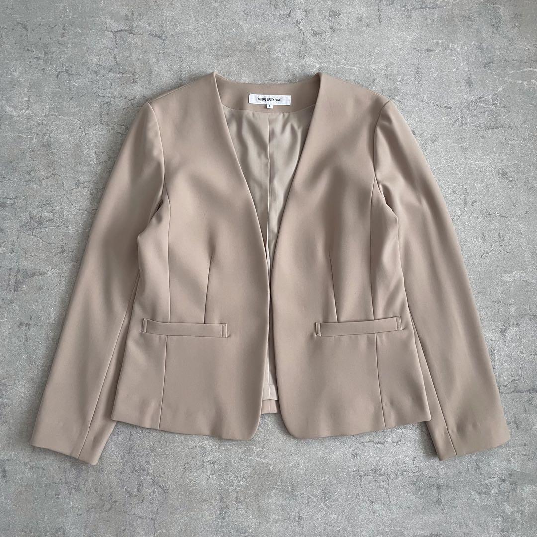 Natural Beauty Basic ノーカラージャケット フォーマル