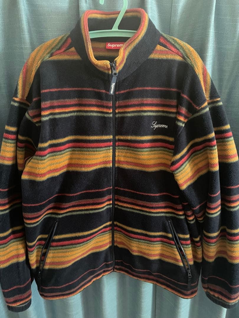 FW24 Supreme Stripe Zip Up Fleece Jacket