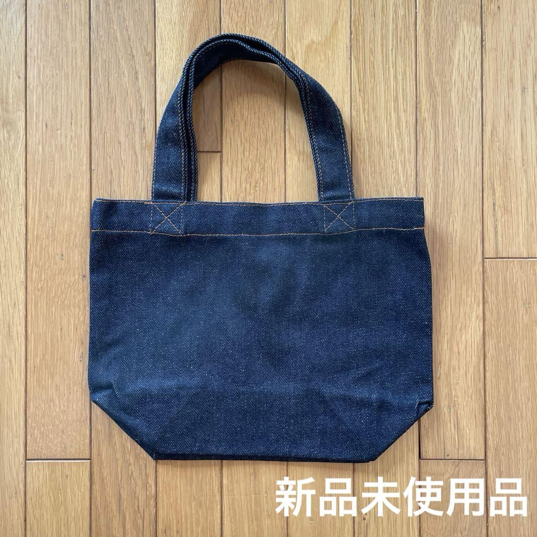 新品】デニム生地トートバッグ - メルカリ