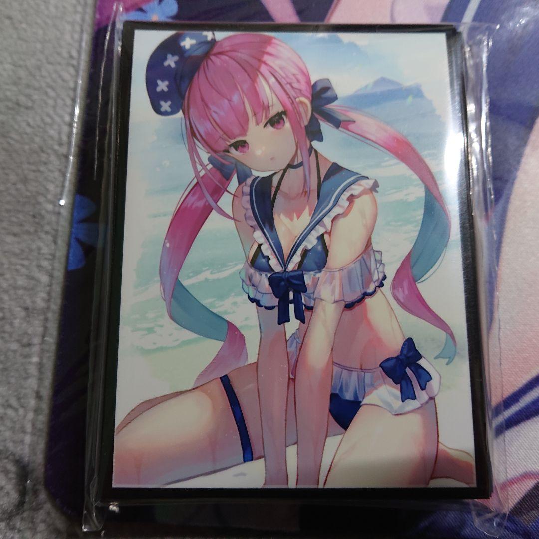 α1 ホロライブ メイド水着&浜辺 湊あくあ スリーブ&プレイマット Amazon.co.jp: α1 ホ口ライブ メイド水着浜辺 湊あくあ スリーブ