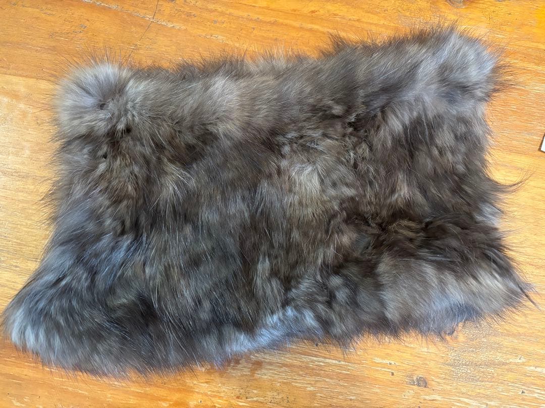 re:th グレー ファー ネックウォーマー