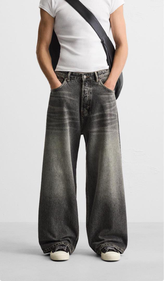 ZARA スーパーバギーフィットジーンズ　エクストラバギージーンズ　EU40 タグ付き新品☆ZARAのスーパーバギーフィットジーンズ☆EU36