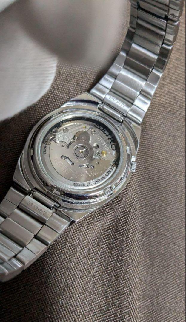 SEIKO5 自動巻き 腕時計 黒