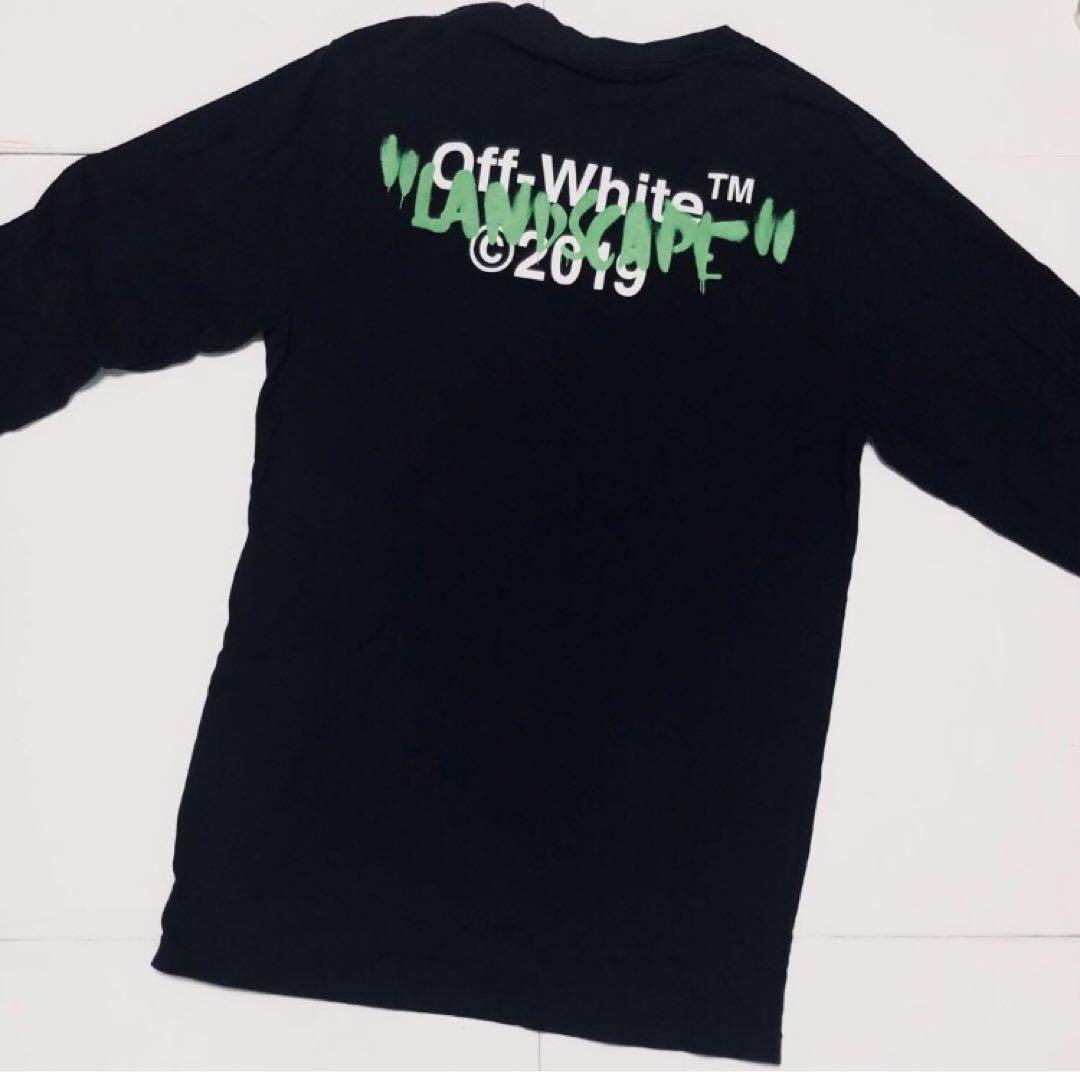 良品 オフホワイト off-white ランドエスケープ ブラック