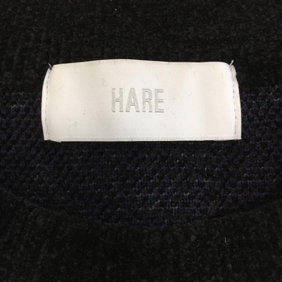 ＊HARE ハレ＊ダマスクガラモールプルオーバー＊ブラック 黒＊フリーサイズ
