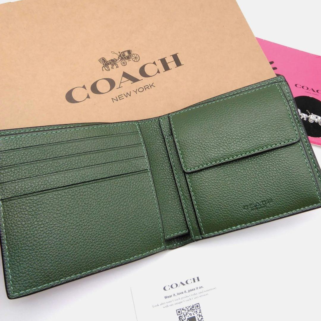 新作　新品　COACH　折り財布　レディース