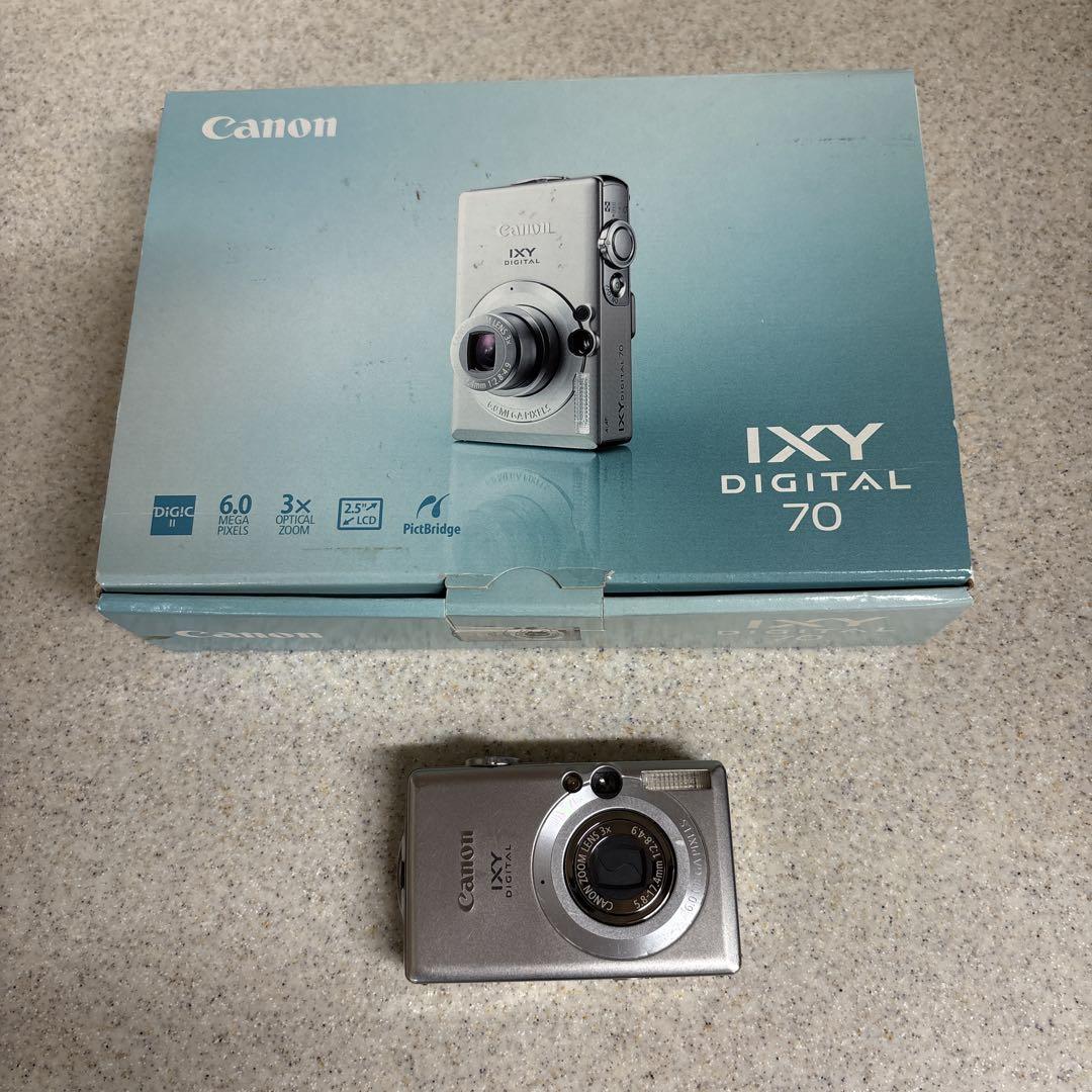 デジカメCanon IXY DIGITAL 70 コンパクトデジタルカメラ付属付