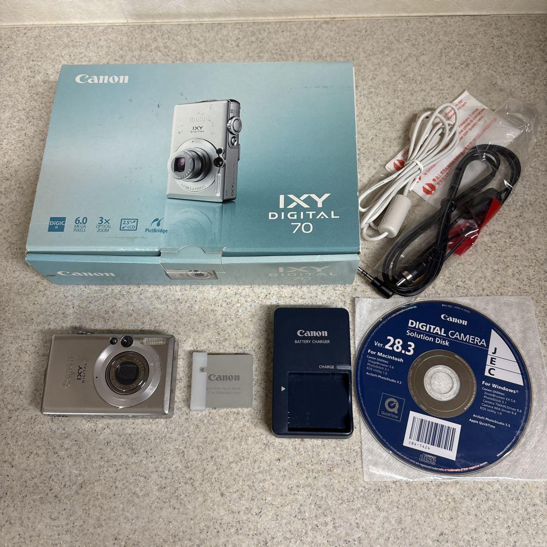 デジカメCanon IXY DIGITAL 70 コンパクトデジタルカメラ付属付
