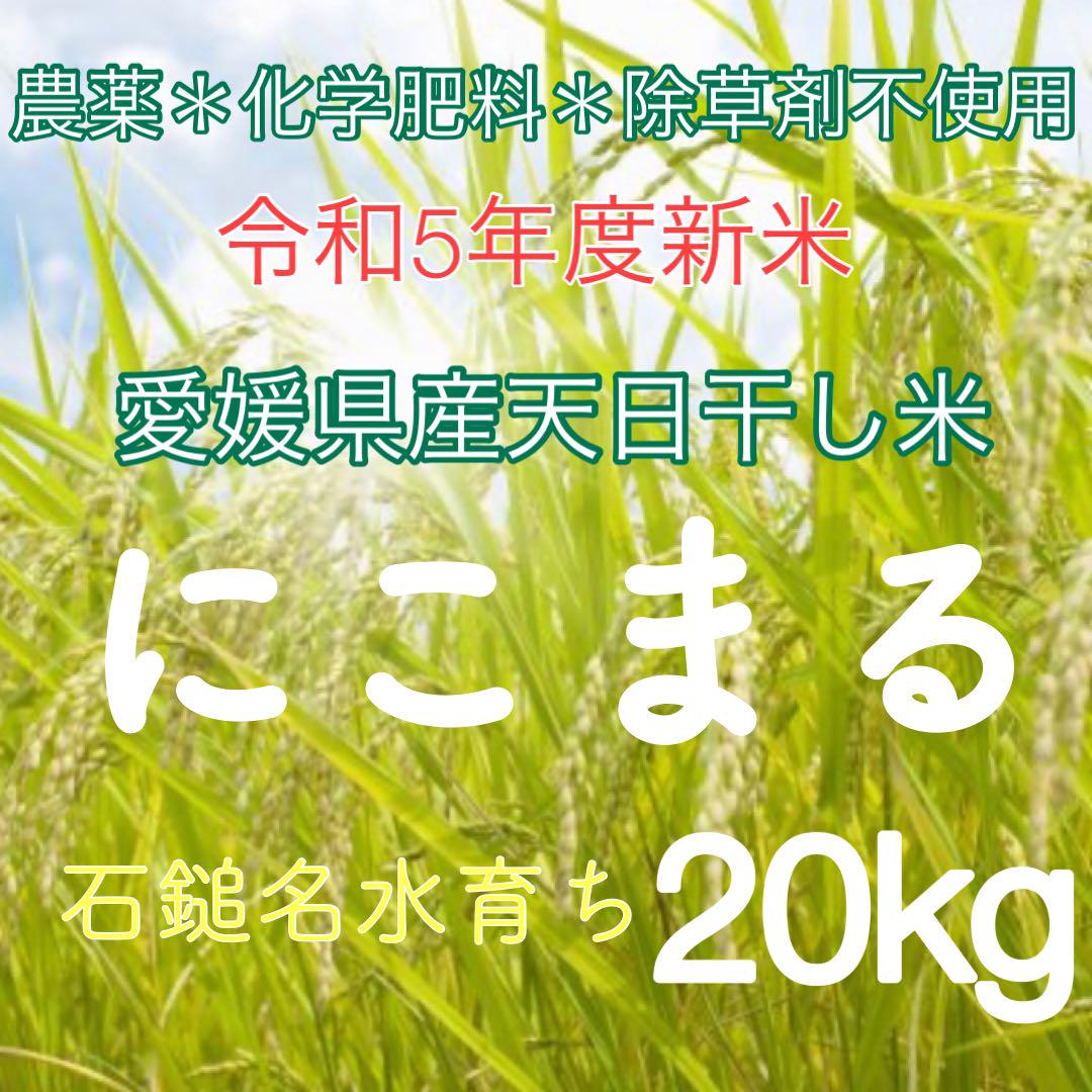 Dore' 様ご専用 R5年度新米 愛媛県産にこまる 天日干し米 20k
