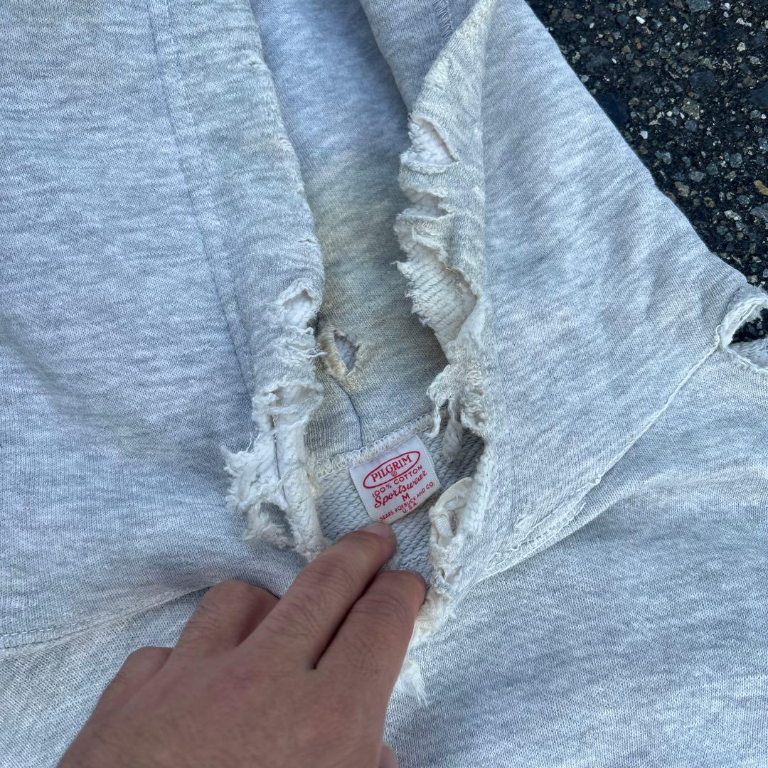 50s pilgrimヴィンテージスウェット パーカー 襤褸の美学 短丈 希少 50s pilgrimヴィンテージスウェット パーカー 襤褸の美学 短丈 希少