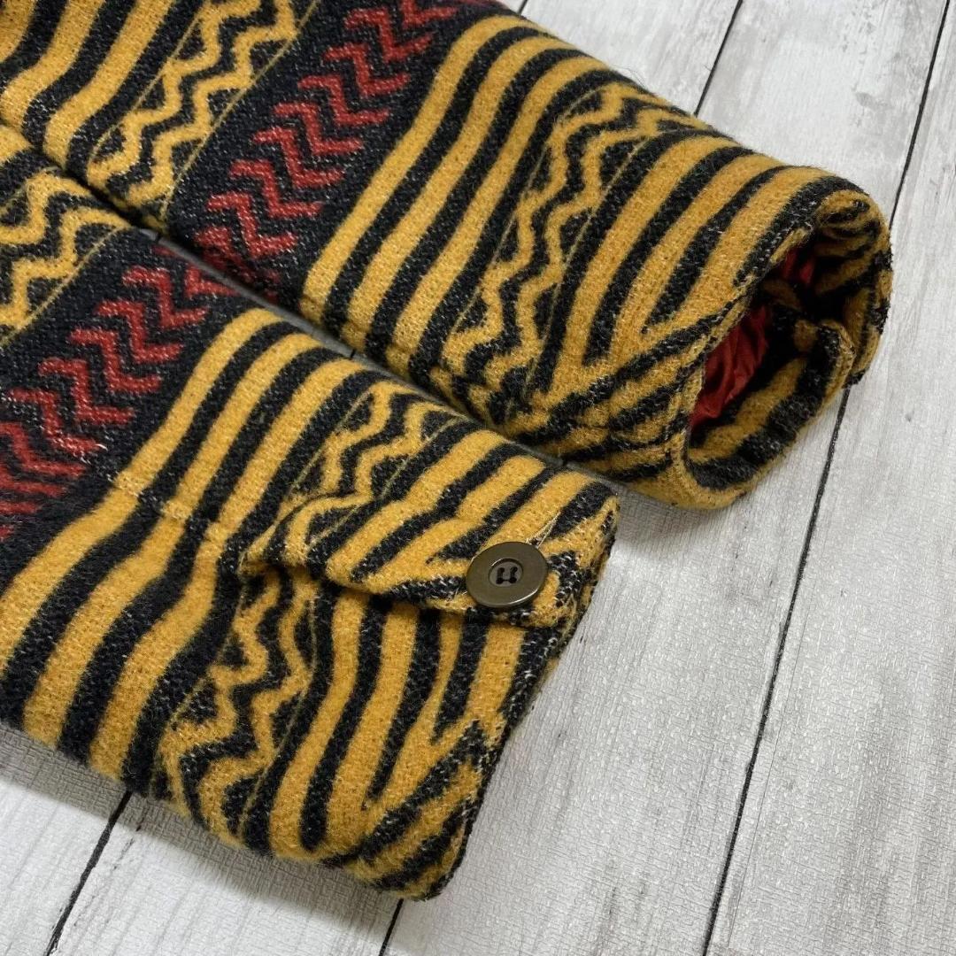☆Gianfranco ferre JEANS☆ エスニック柄コート 刺繍 羊毛