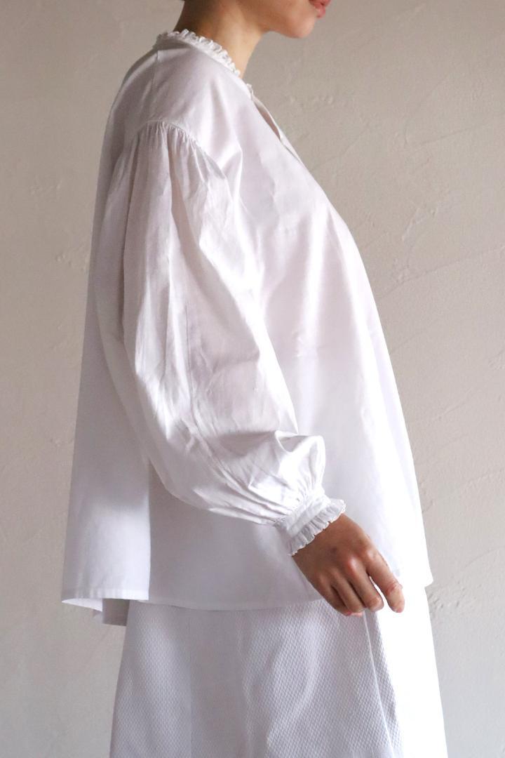 トップス 1860s White Cotton Blouse