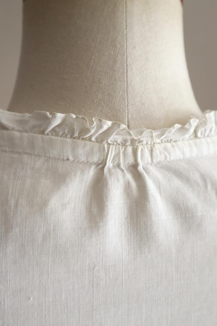 トップス 1860s White Cotton Blouse