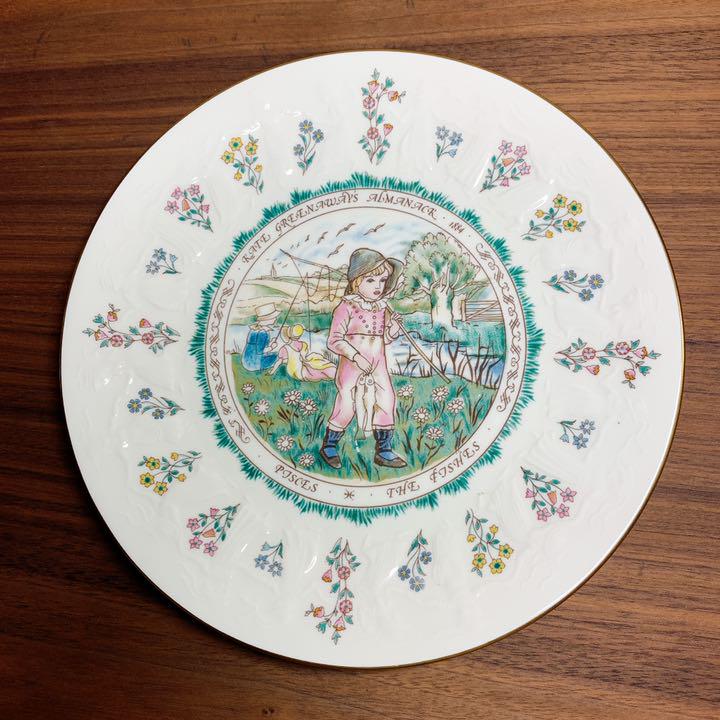 ケイトグリーナウェイ うお座 星座プレート Kate Greenaway