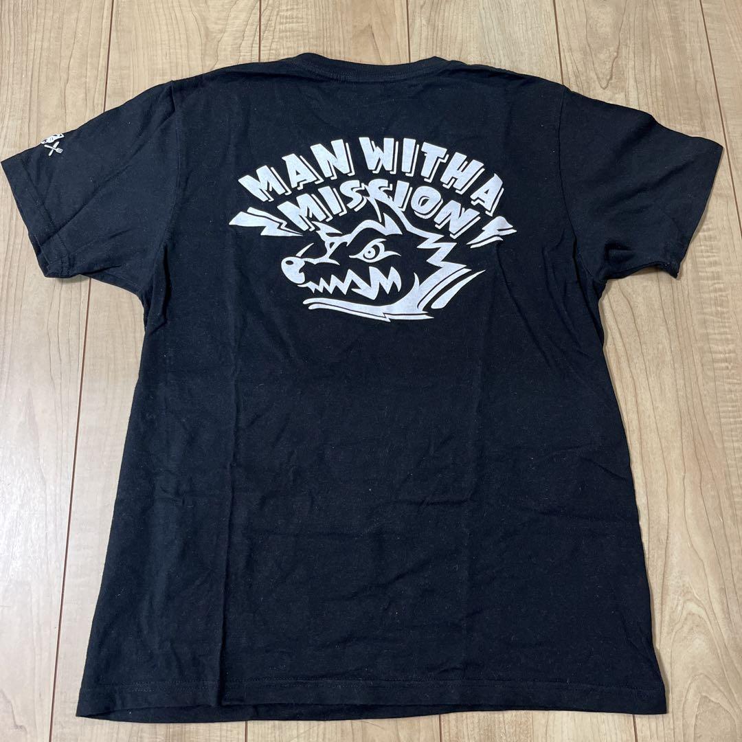レア MAN WITH A MISSION 初期 ロゴ Tシャツ Sマンウィズ