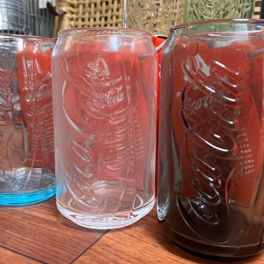マクドナルド 40周年 ノベルティ コカ・コーラ グラス 6色