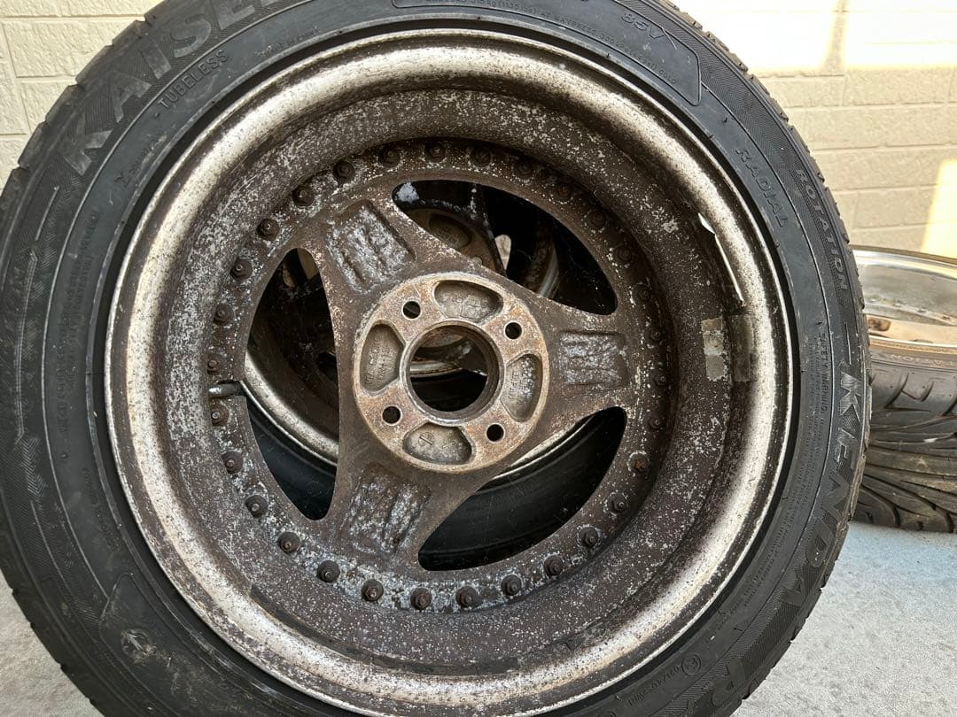 ADVAN oni 15インチ 7.5j+5 ケンダ 195/55r15 タイヤ