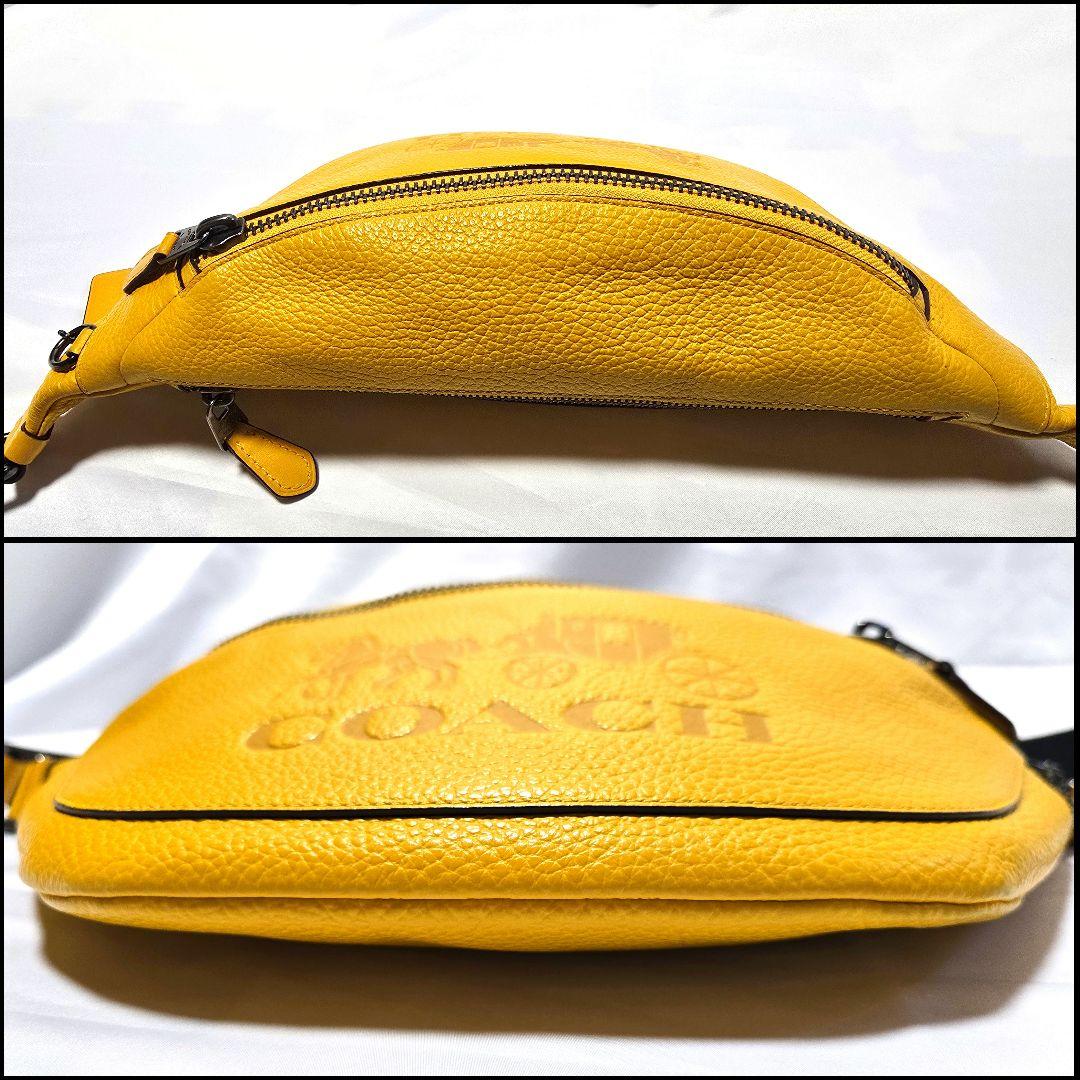 コーチ COACH ホースアンドキャリッジ ボディバッグ イエロー