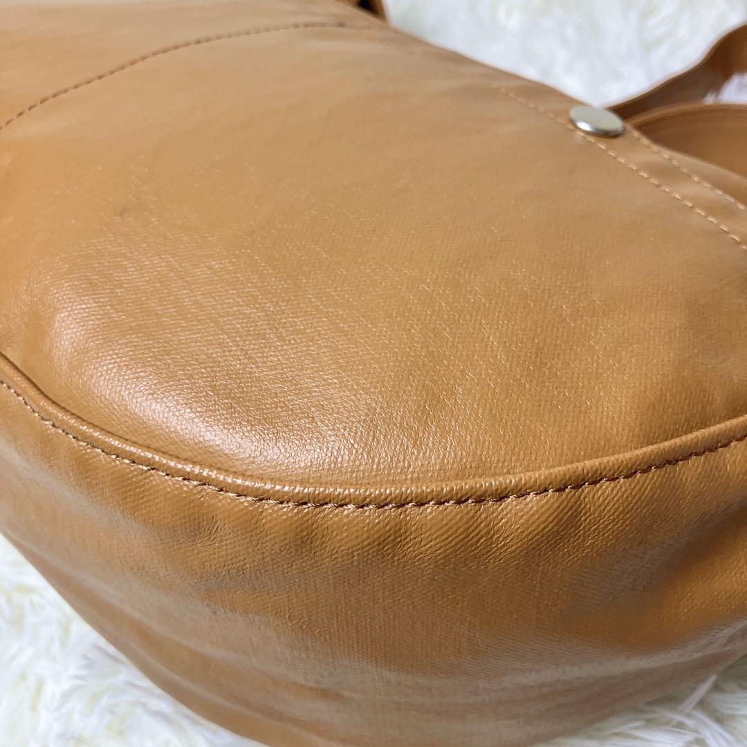 PORTER フリースタイル ショルダーバッグ ハーフムーン ホーボー キャメル