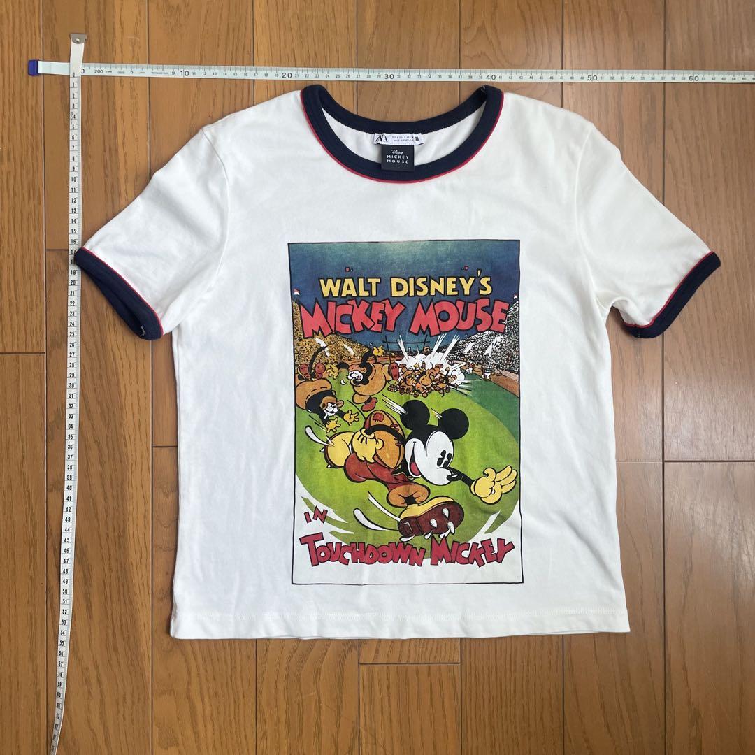 新品　ZARA ミッキー　tシャツ ミッキーマウス© ジョギング Tシャツ&バミューダパンツセット