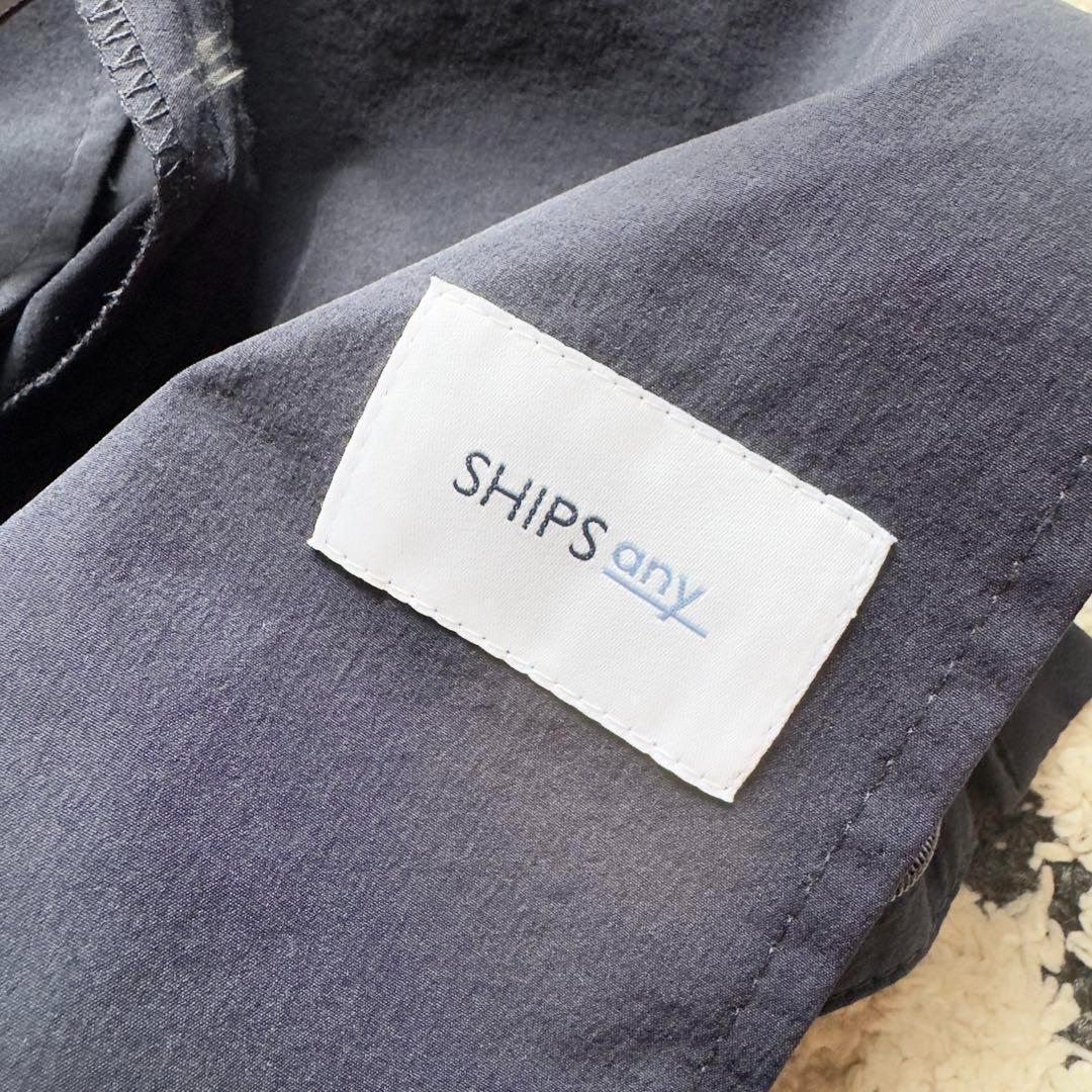 SHIPS any スーツ　セットアップ　トラベル　洗える　ネイビー　Sサイズ