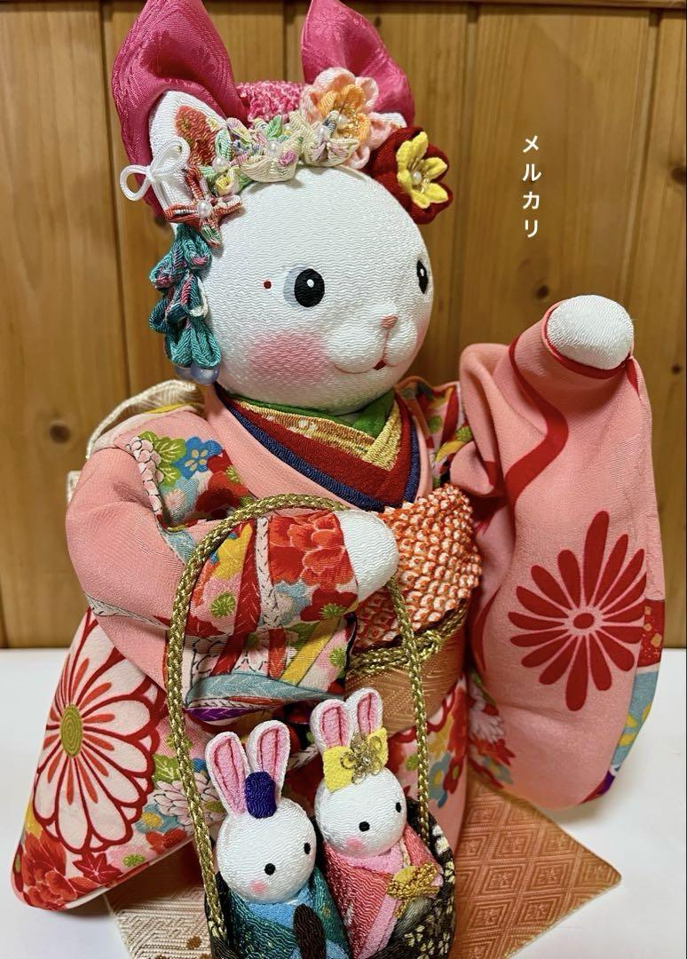 ⑱ねこの創作人形　招き猫　まねきねこ　ちりめん細工