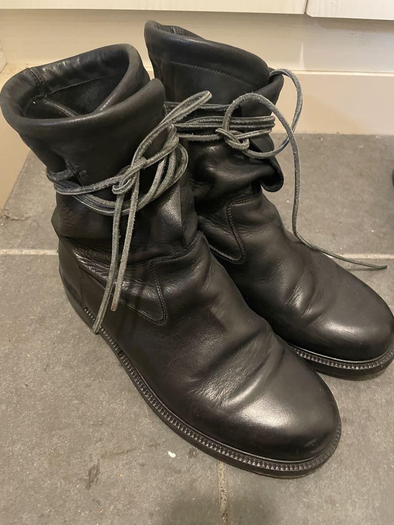 クリスヴァンアッシュ　ブーツ KRIS VAN ASSCHE(クリスヴァンアッシュ) 00's spiral zip boots