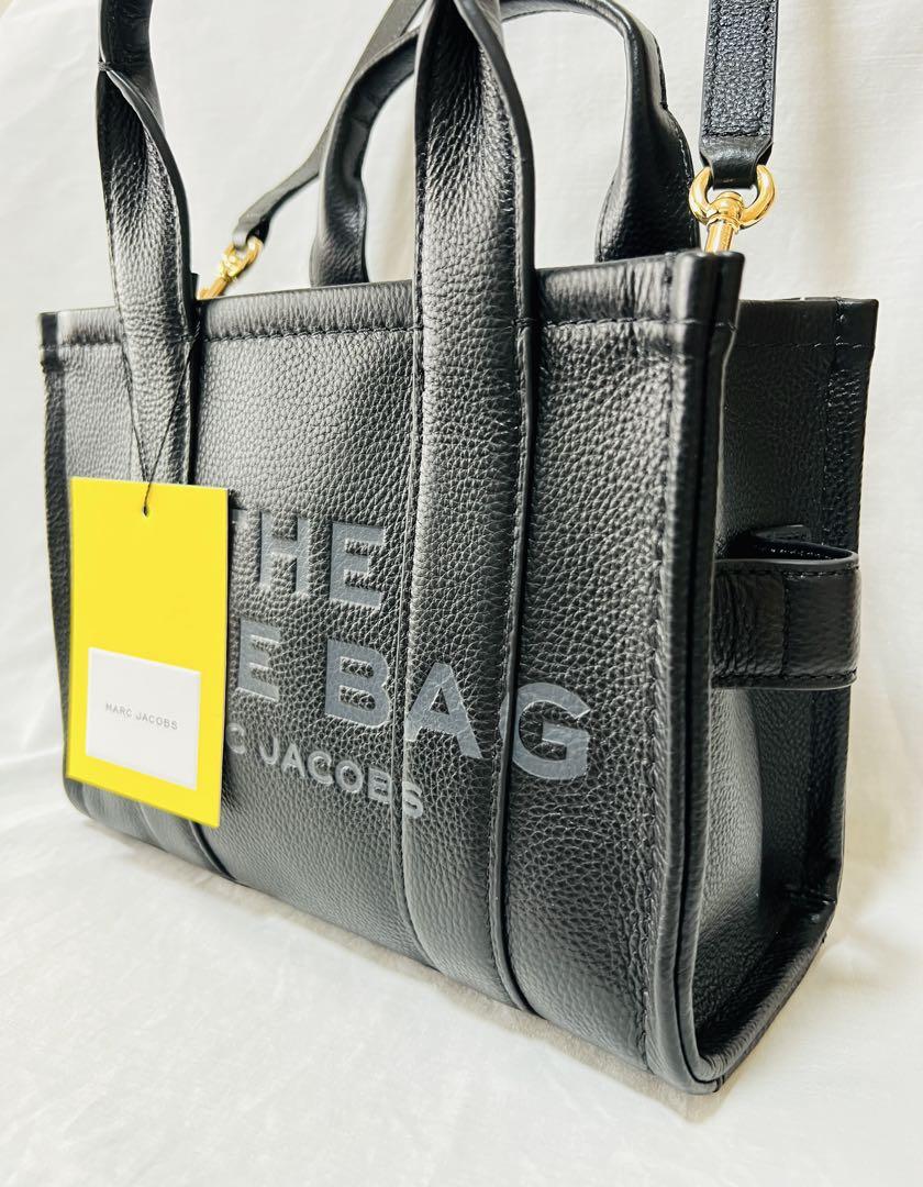 MARC JACOBS ブラックレザートートバッグ　値下げ交渉可能 MARC JACOBS トートバッグ THE LEATHER MEDIUM TOTE BAG/ザ