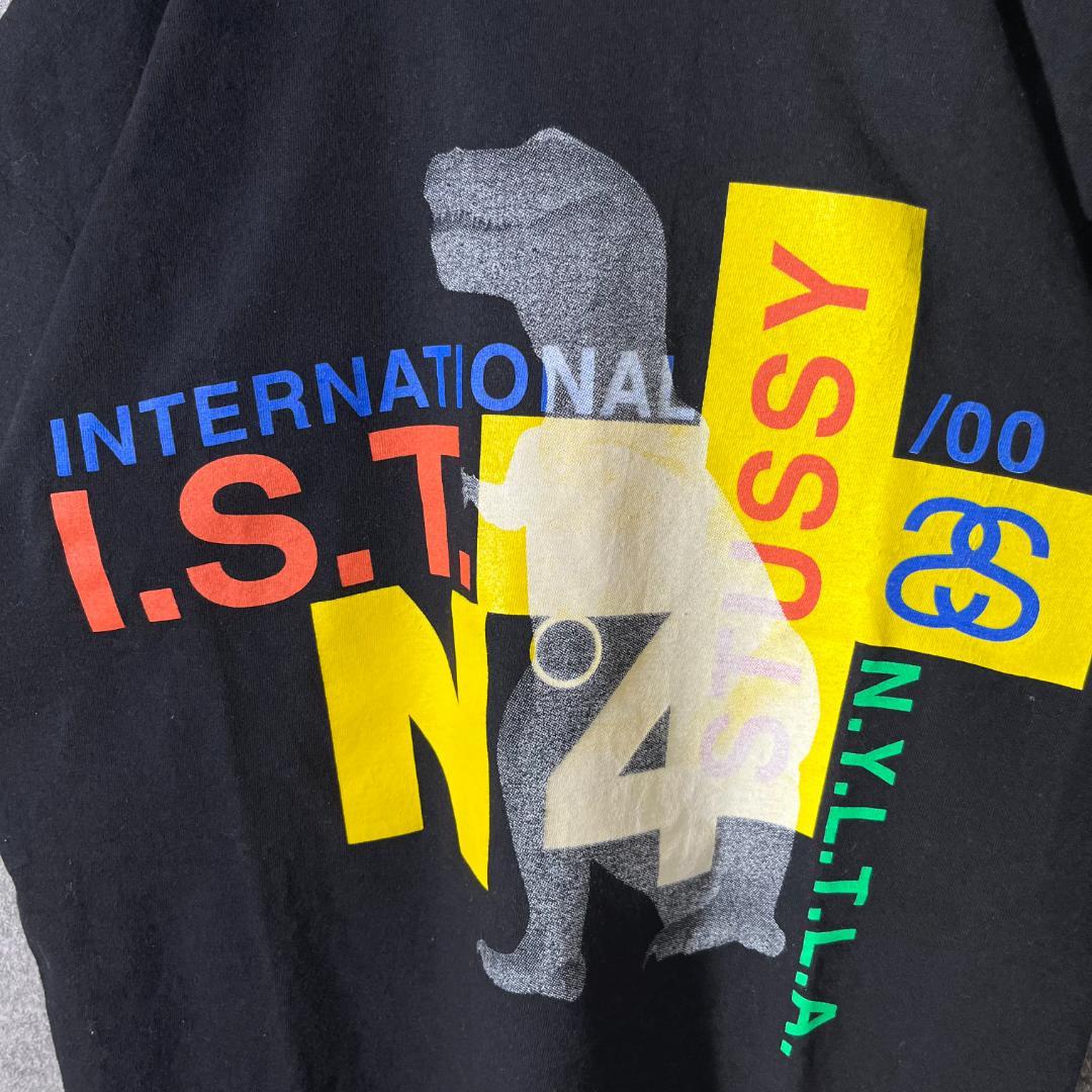 [大人気] ステューシー Tシャツ ビックプリント◎ 恐竜 SSリンク 存在感◎