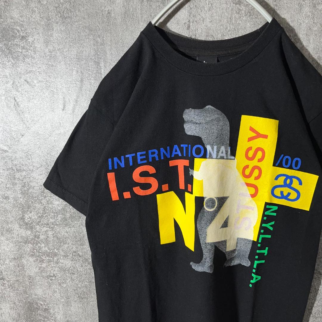 [大人気] ステューシー Tシャツ ビックプリント◎ 恐竜 SSリンク 存在感◎