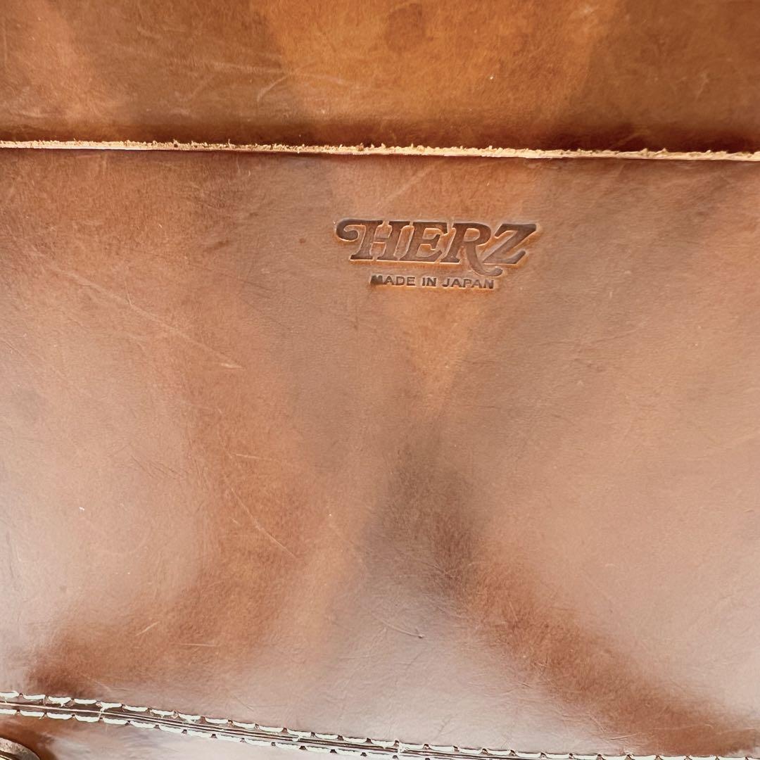 美品 ヘルツ 2way ダレス バックパック リュック オールレザー がま口